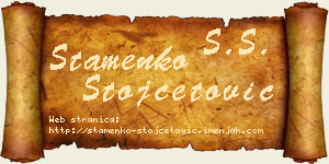 Stamenko Stojčetović vizit kartica